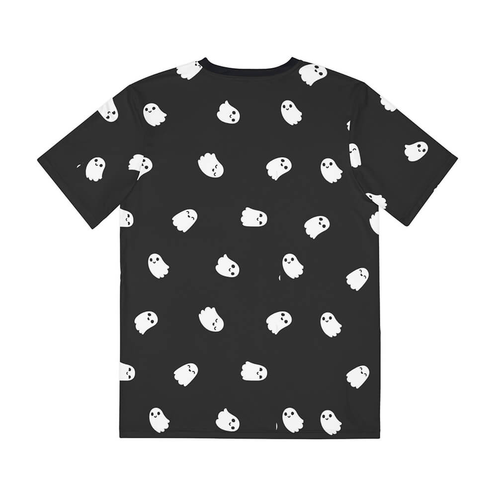 Halloween Ghost all Over Brushed Casual T-Shirt