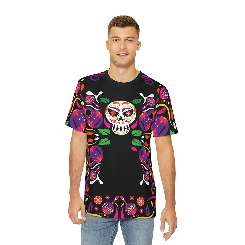 Diadelosmuertos Latin Art Blend T-Shirt