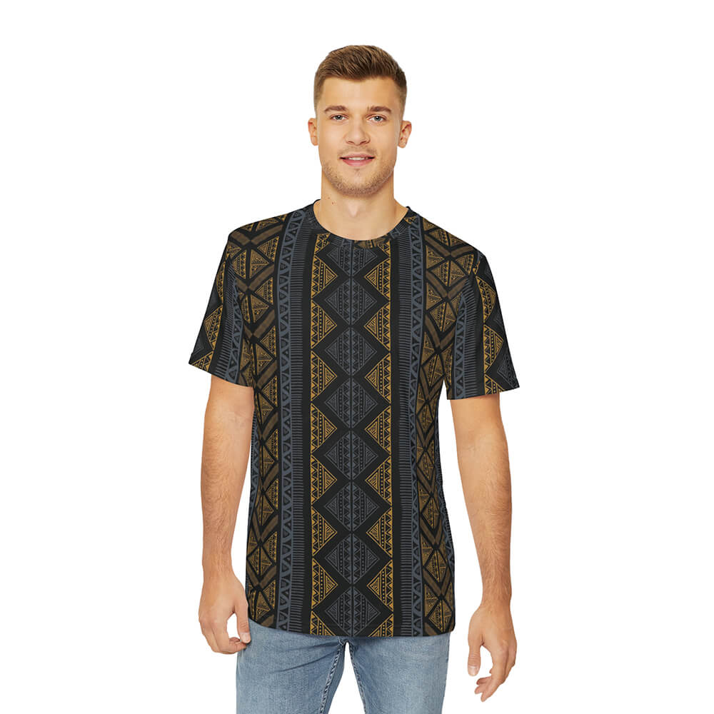 Black Panther Afro Ethinic Fusion Pattern T-Shirt