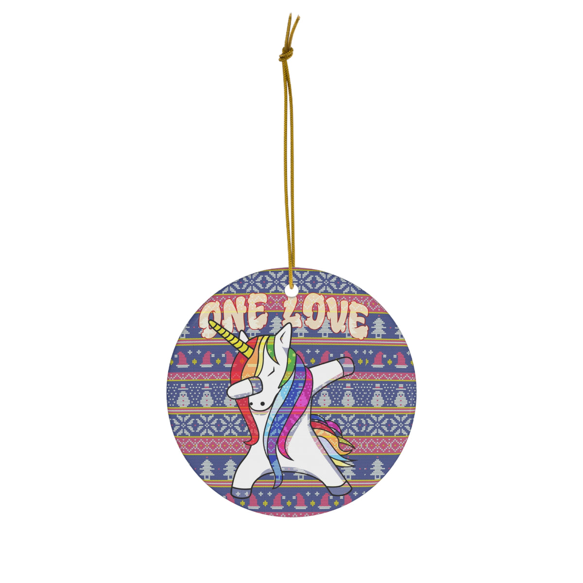 One Love Ceramic Ornament