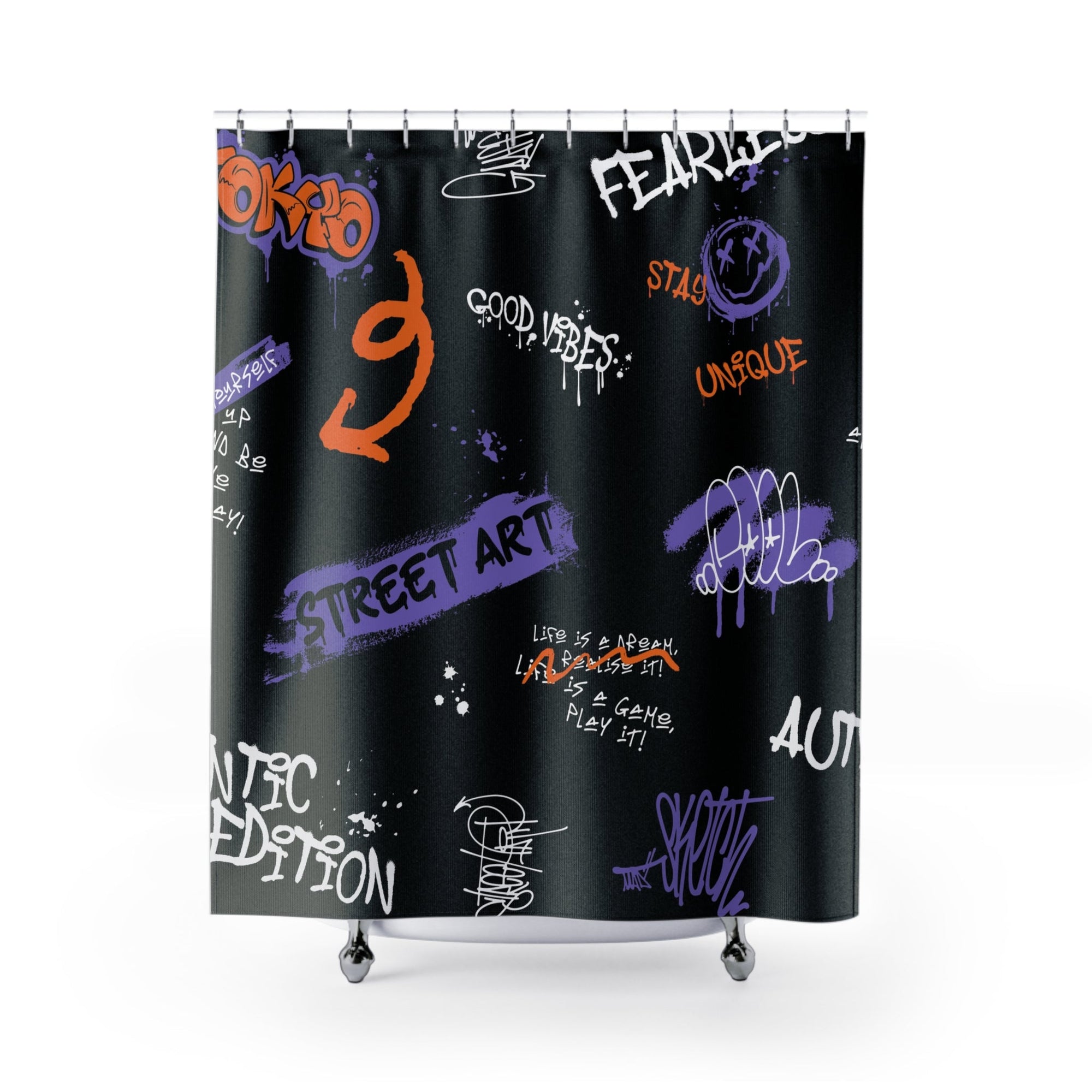 Street Art Urban Graffiti Shower Curtains