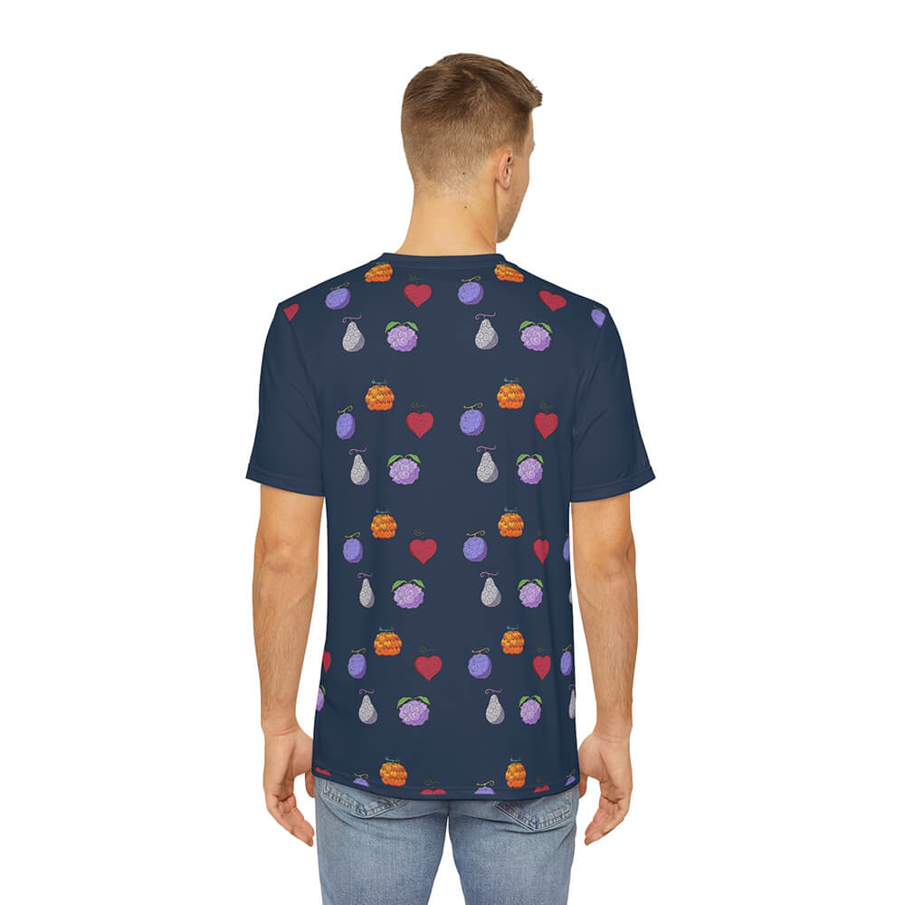 Devil Fruits All Over Brushed Pattern T-Shirt