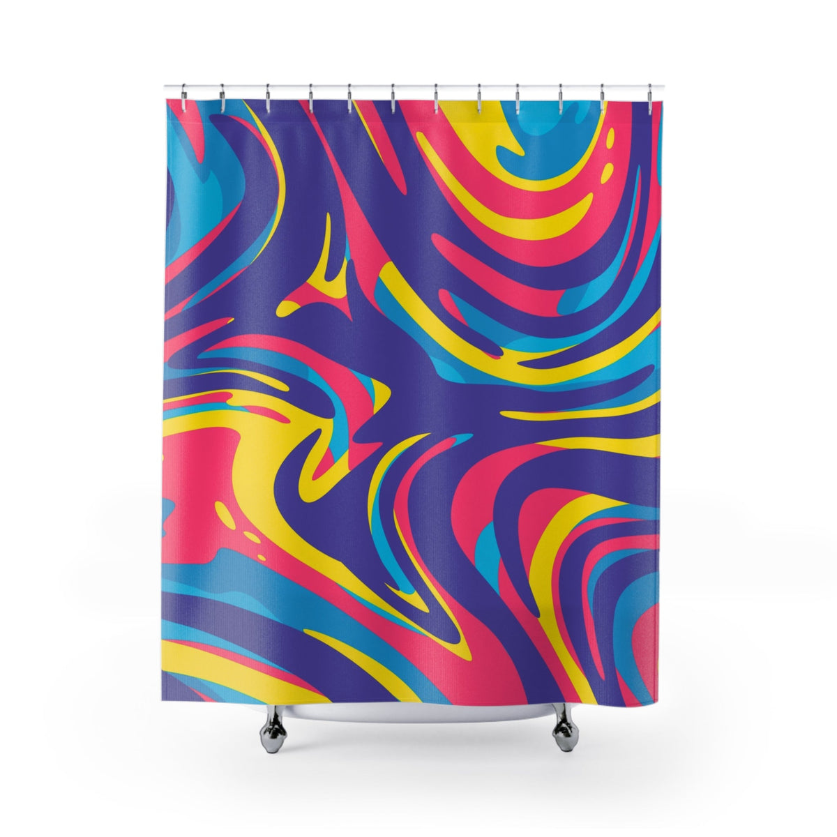 Psychedelic Abstract Art Shower Curtains