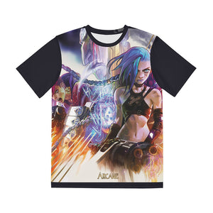 Arcane Jinx VI League of Legends Brushed T-Shirt