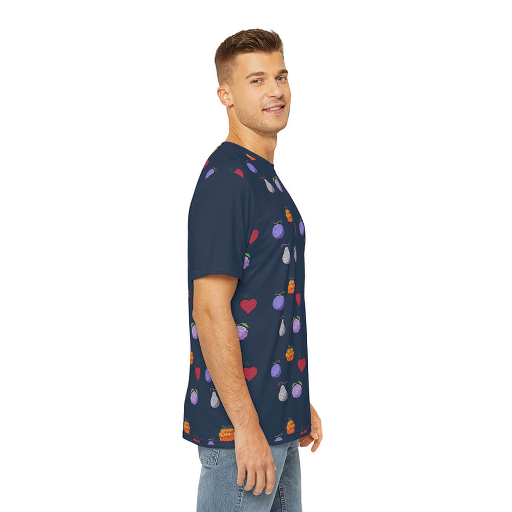 Devil Fruits All Over Brushed Pattern T-Shirt