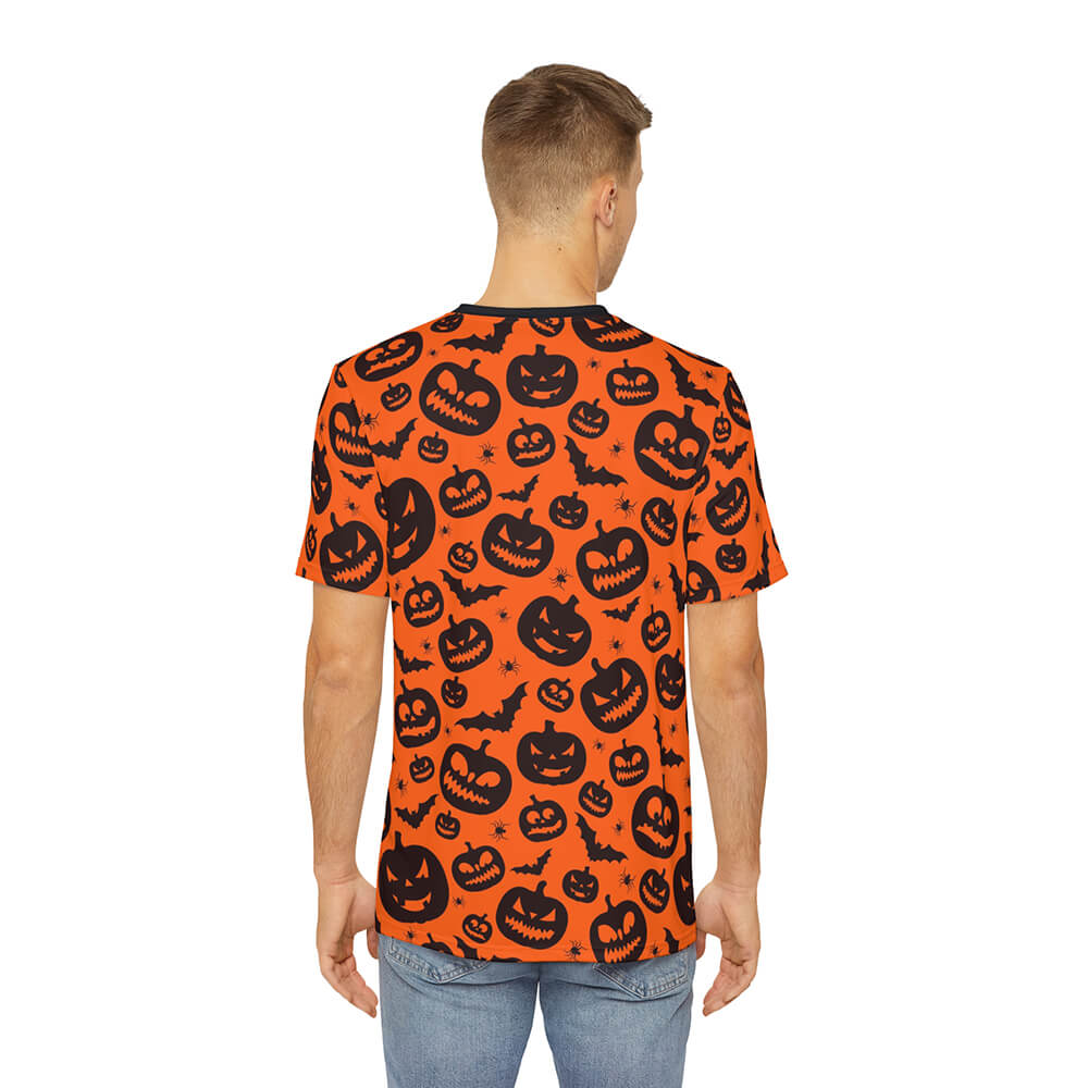 Halloween Pumpkins All Over Brushed T-Shirt