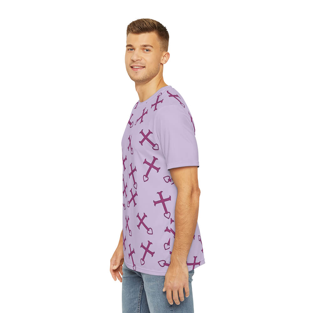 Erza Cross Heart Fusion Pattern T-Shirt