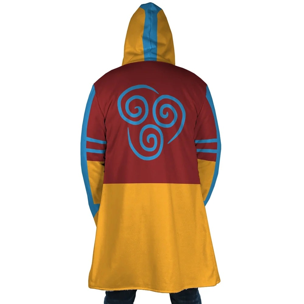 Aang The Last Air Bender Hooded Cloak Coat