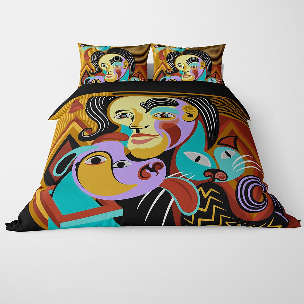 Abstract Cubism Art Duvet Cover Bedding