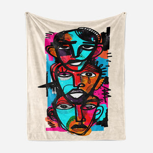 Abstract Expressionist Art Blanket
