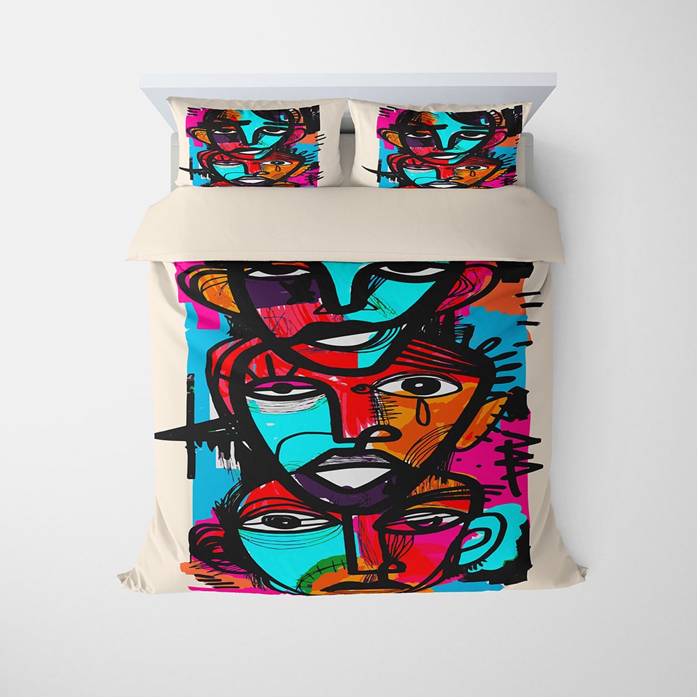 Abstract Expressionist Art Comforter Bedding