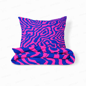 Abstract Groovy Pattern Comforter Bedding