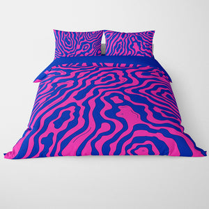 Abstract Groovy Pattern Duvet Cover Bedding