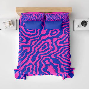 Abstract Groovy Pattern Quilt Bedding