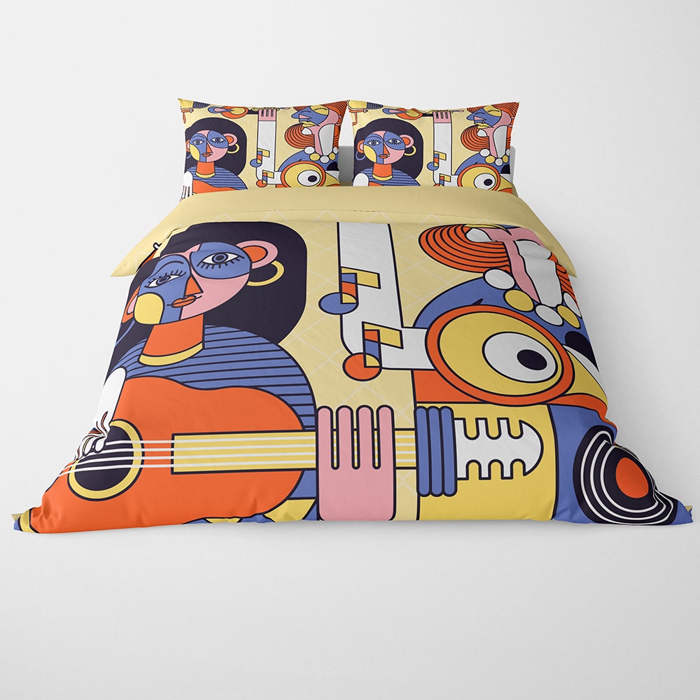 Abstract Music Art Duvet Cover Bedding