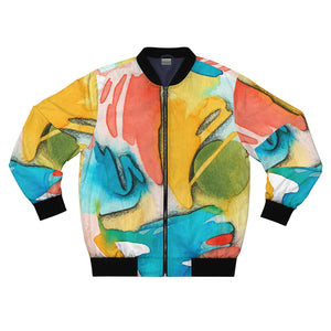 Abstract Dream Space Brushed Bomber Jacket