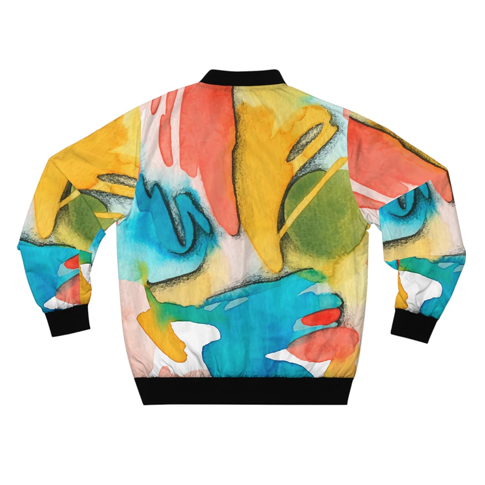 Abstract Dream Space Brushed Bomber Jacket