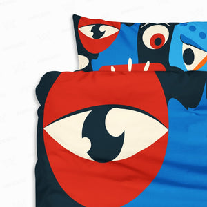 Abstracted Faces Art Comforter Bedding