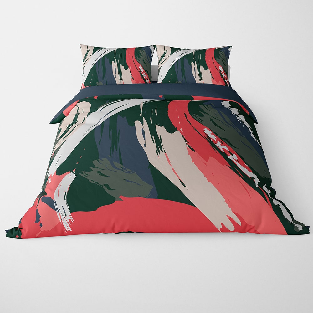 Aesthtic Brush Strokes Art Duvet Cover Bedding