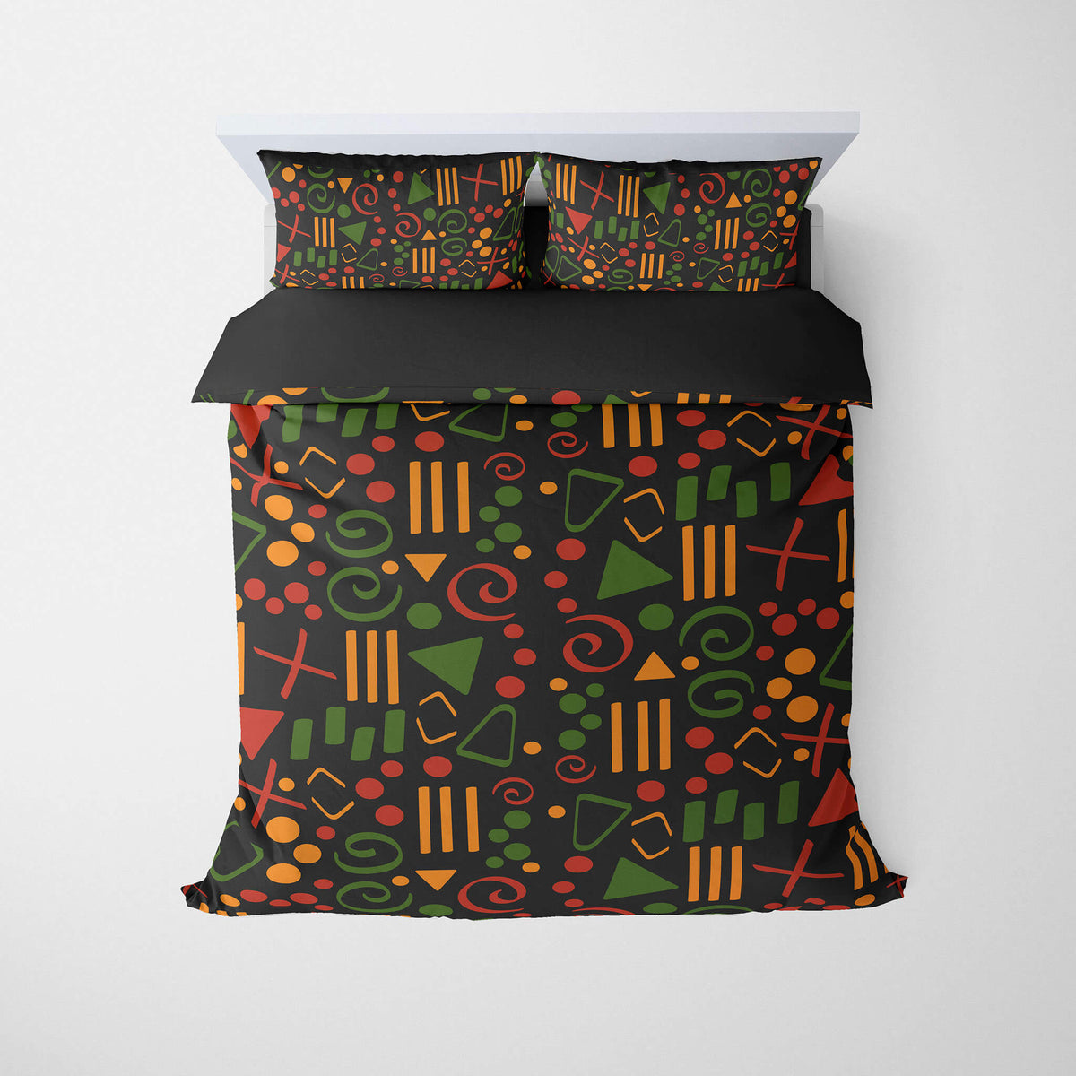 African Abstract Pattern Black Culture Comforter Set Bedding