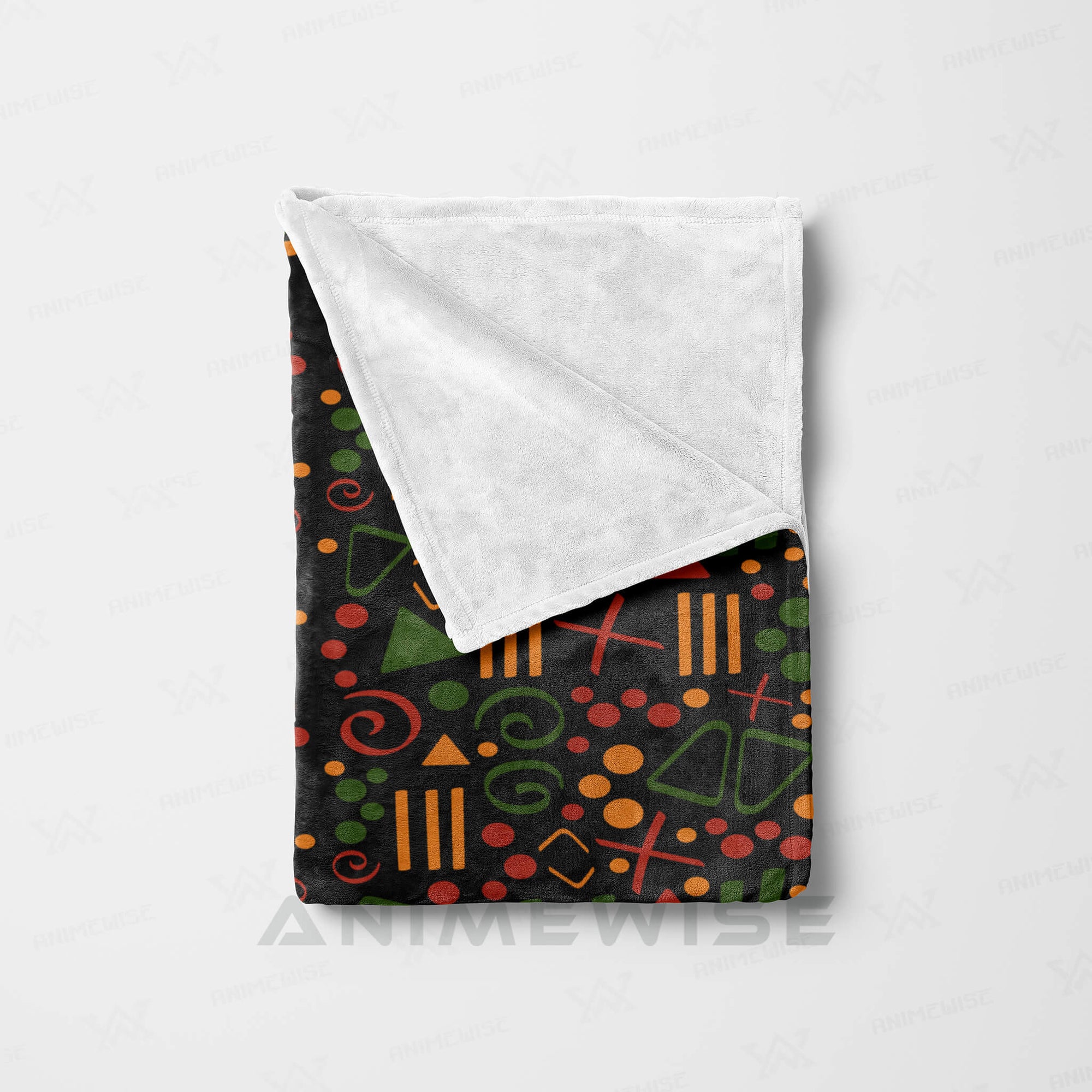 African Abstract Pattern Black Culture Blanket