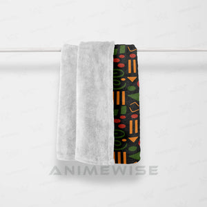 African Abstract Pattern Black Culture Blanket