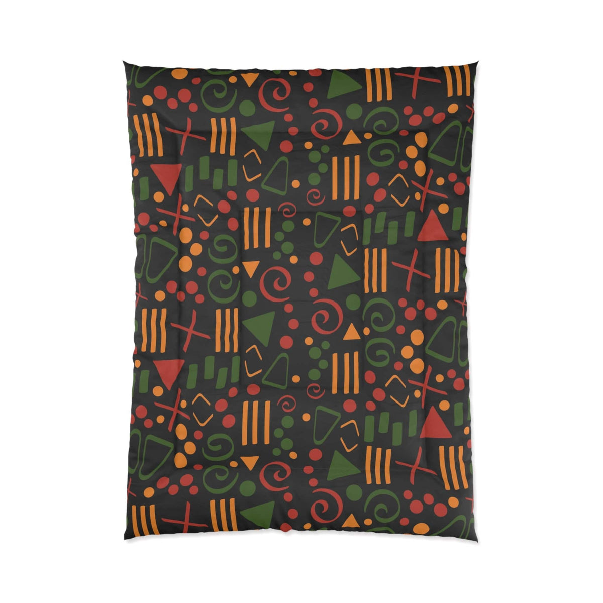 African Abstract Pattern Black Culture Comforter Set Bedding