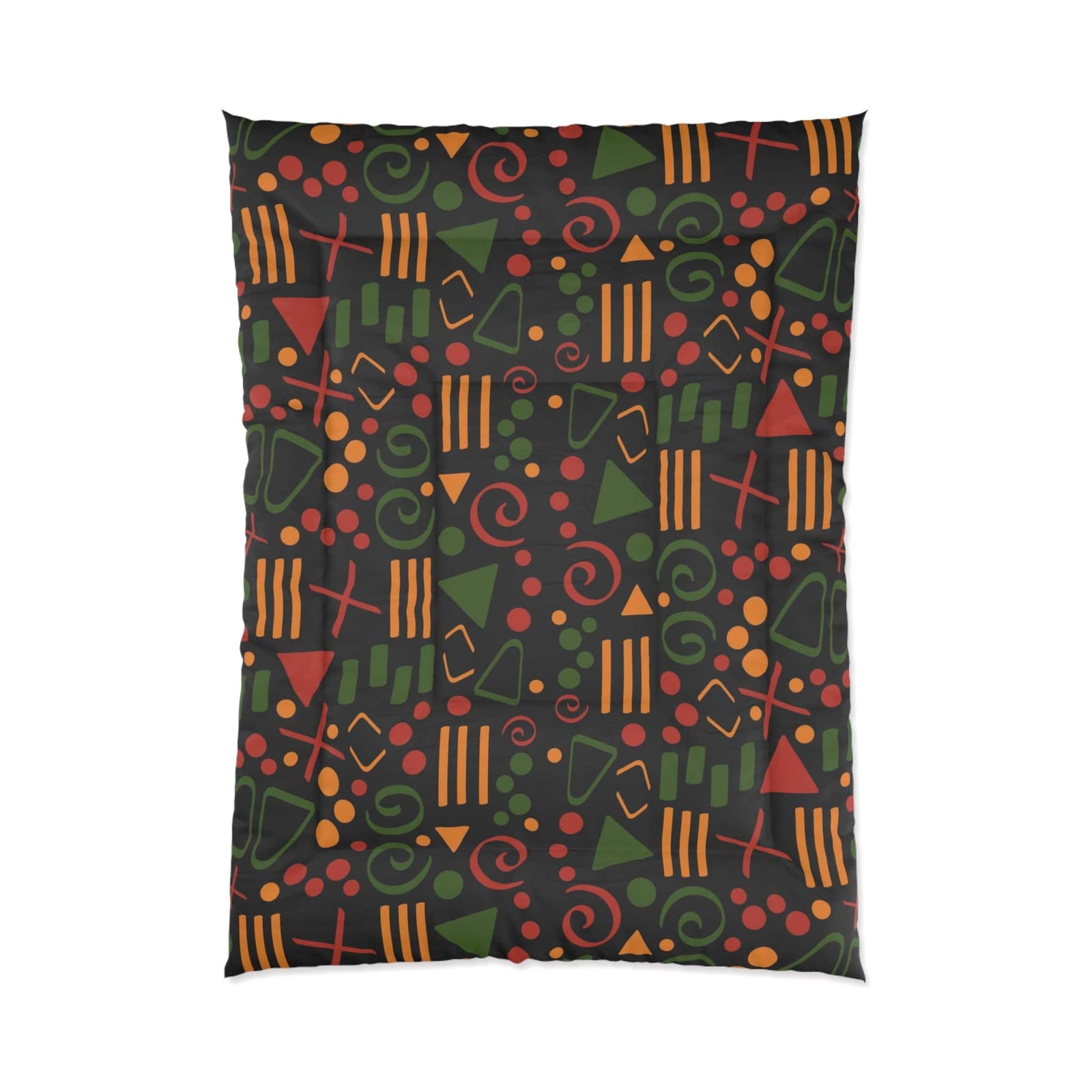 African Abstract Pattern Black Culture Comforter Set Bedding