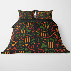 African Abstract Pattern Black Culture Duvet Cover Bedding