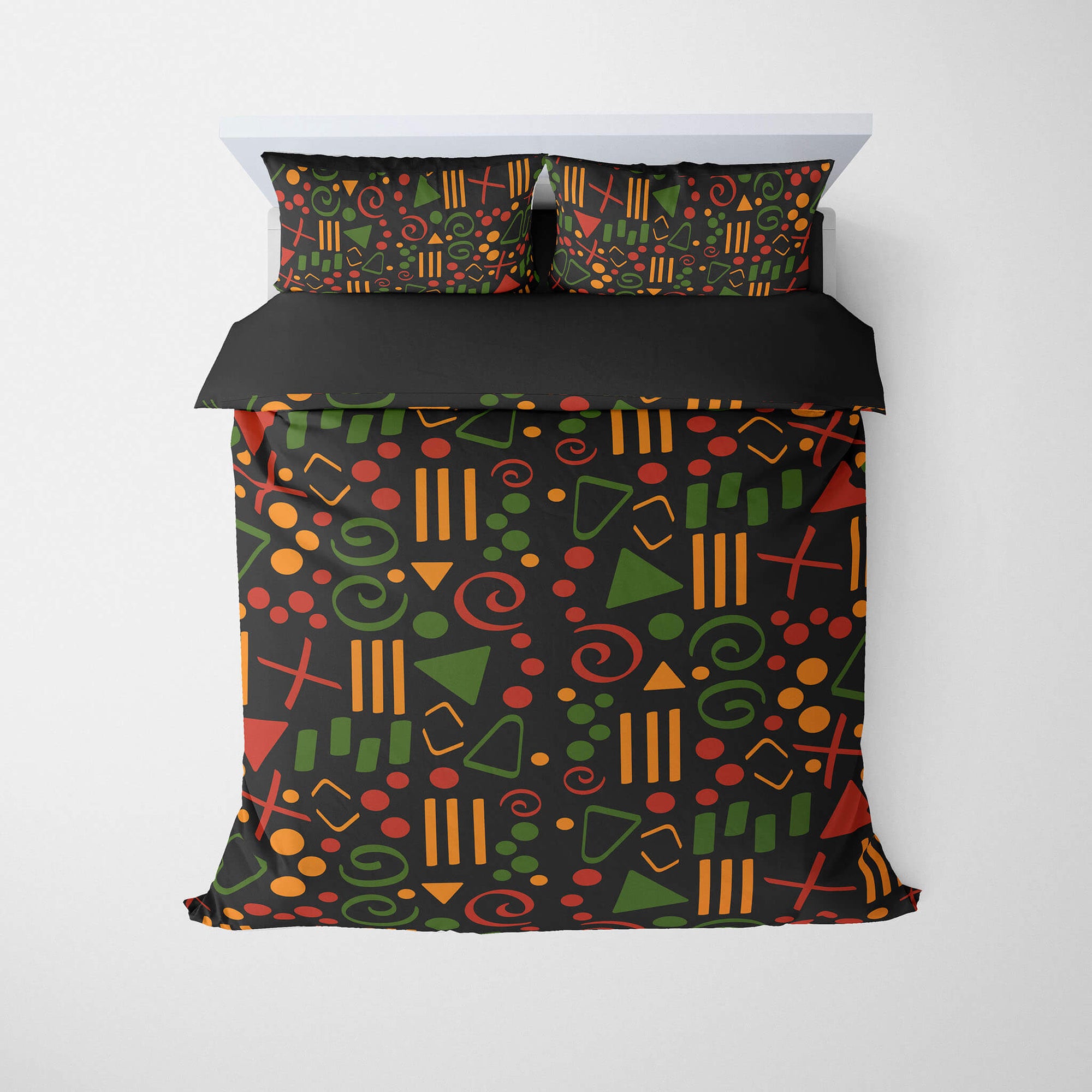 African Abstract Pattern Black Culture Comforter Set Bedding