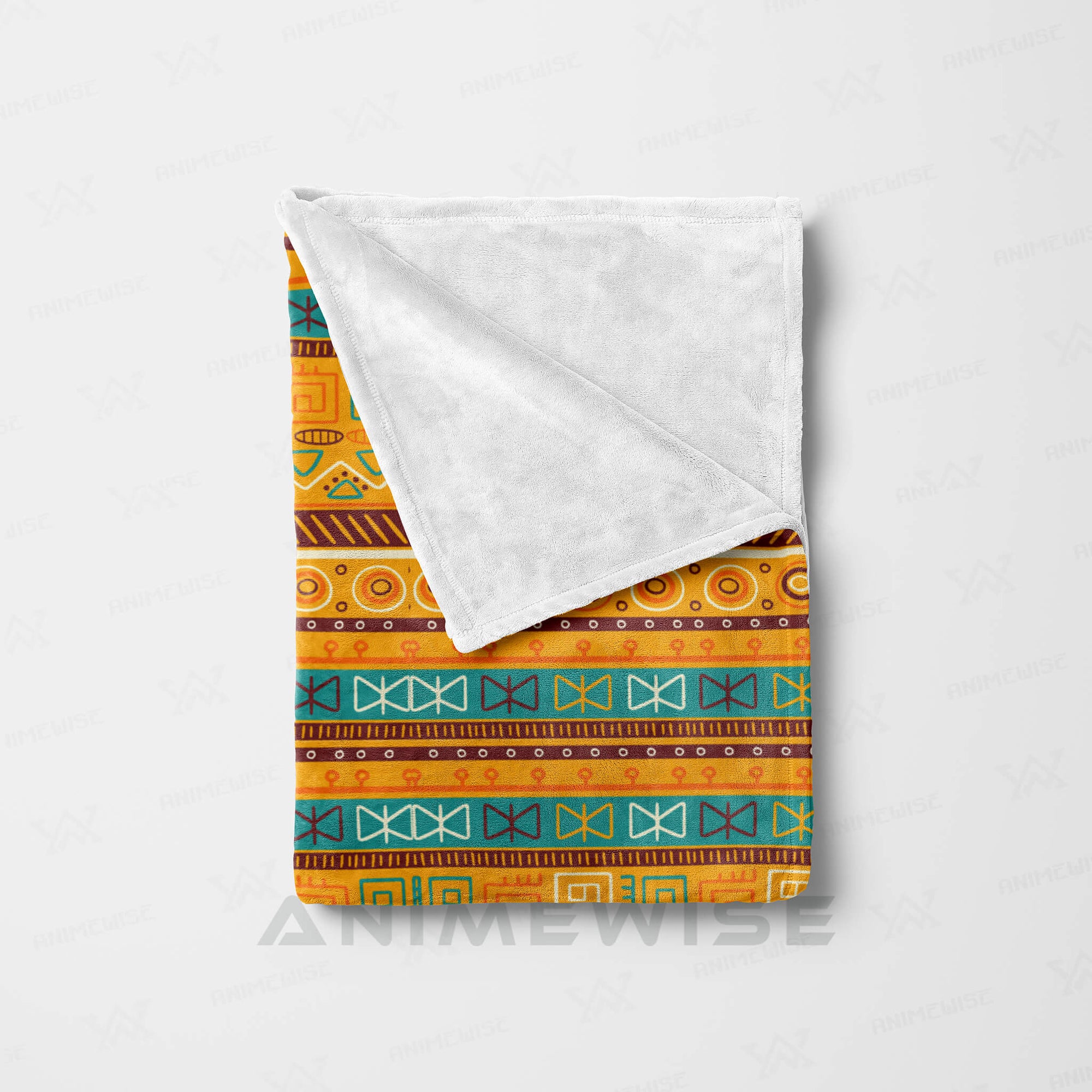 African Art Tiles Pattern Blanket