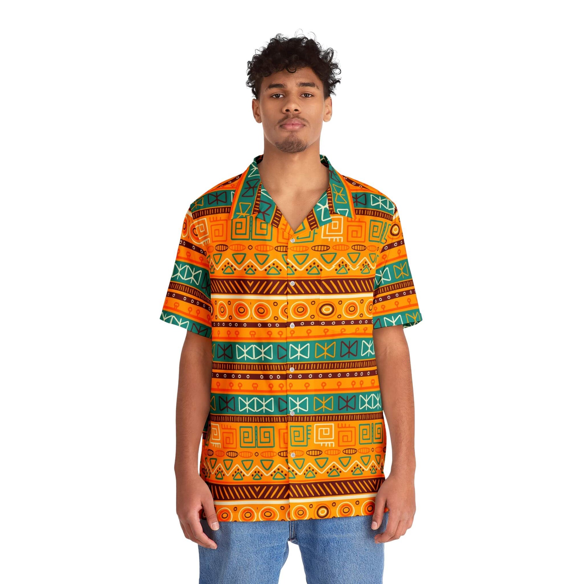 African Ethnic Art Hawaiian Shirt