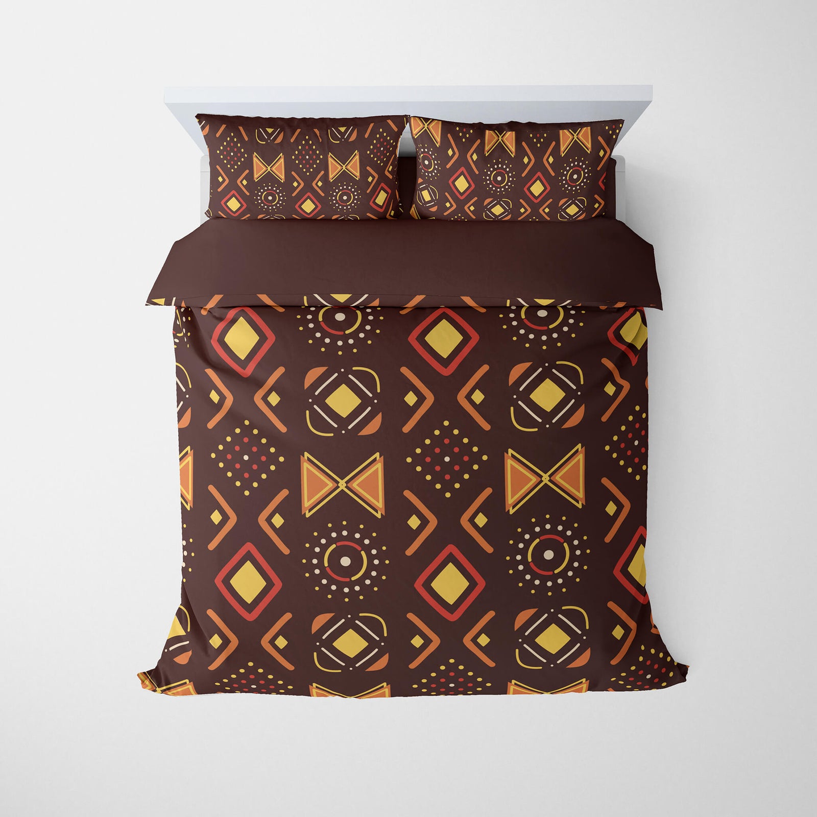 African Black Heritage Pattern Comforter Set Bedding