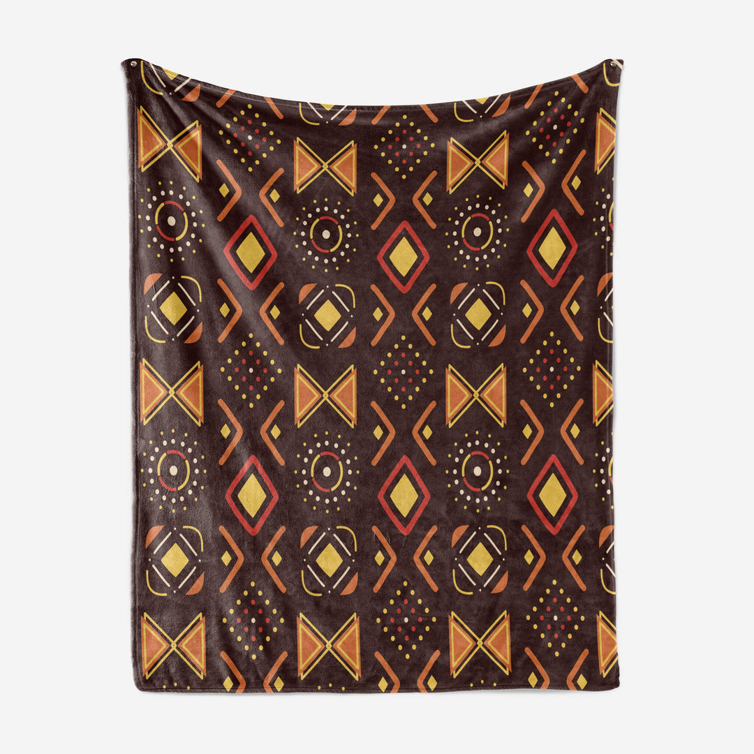 African Black Heritage Pattern Blanket
