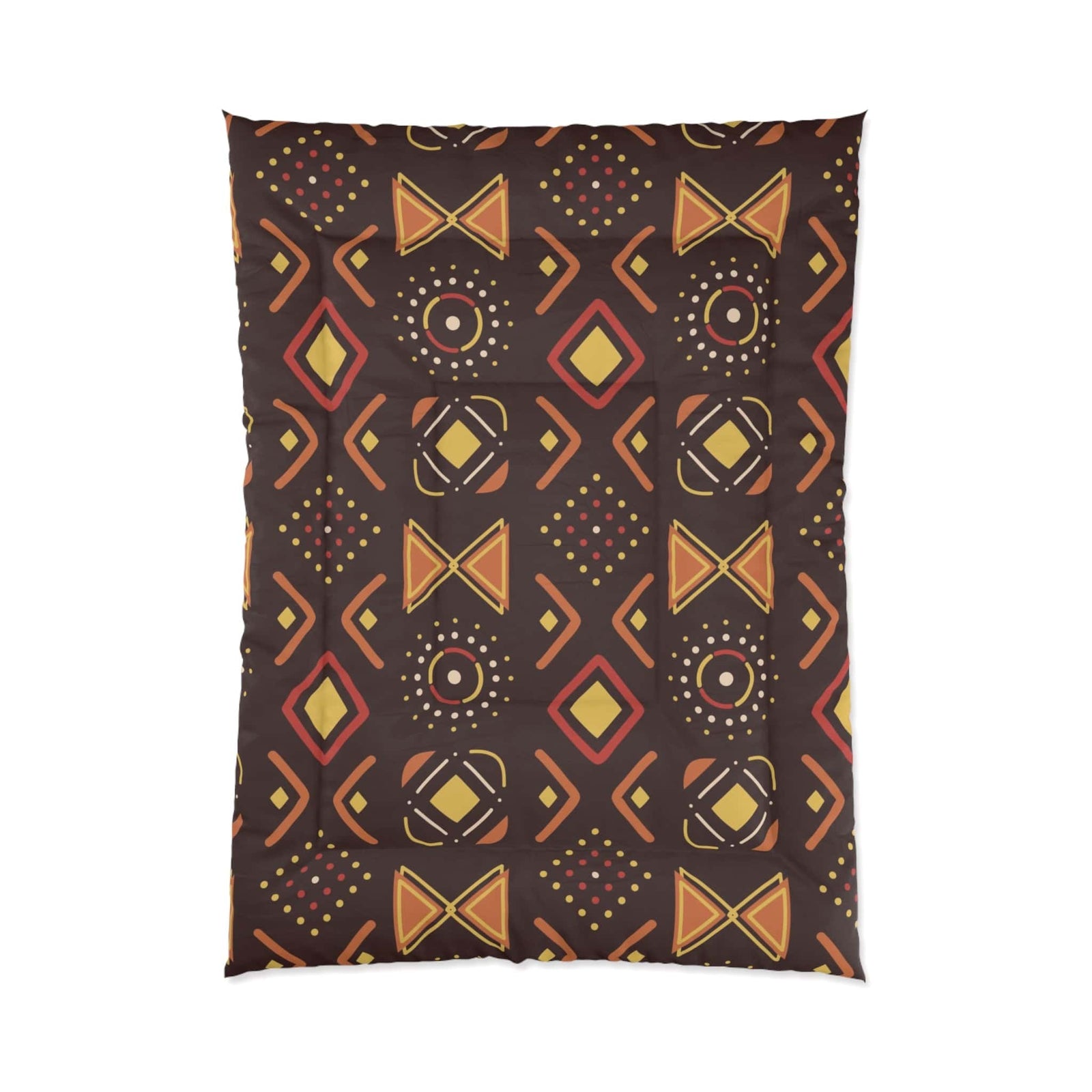 African Black Heritage Pattern Comforter Set Bedding