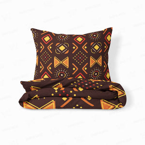 African Black Heritage Pattern Comforter Set Bedding