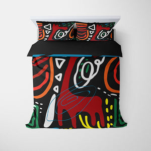 African Ethnic Graphic Art Comforter Bedding