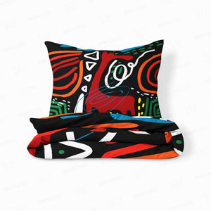 African Ethnic Graphic Art Comforter Bedding