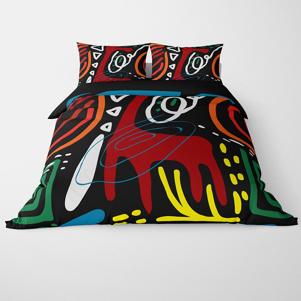 African Ethnic Graphic Art Duvet Cover Bedding