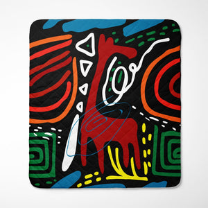 African Ethnic Graphic Art Quilt Bedding