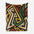 African Geometric Abstract Art Blanket