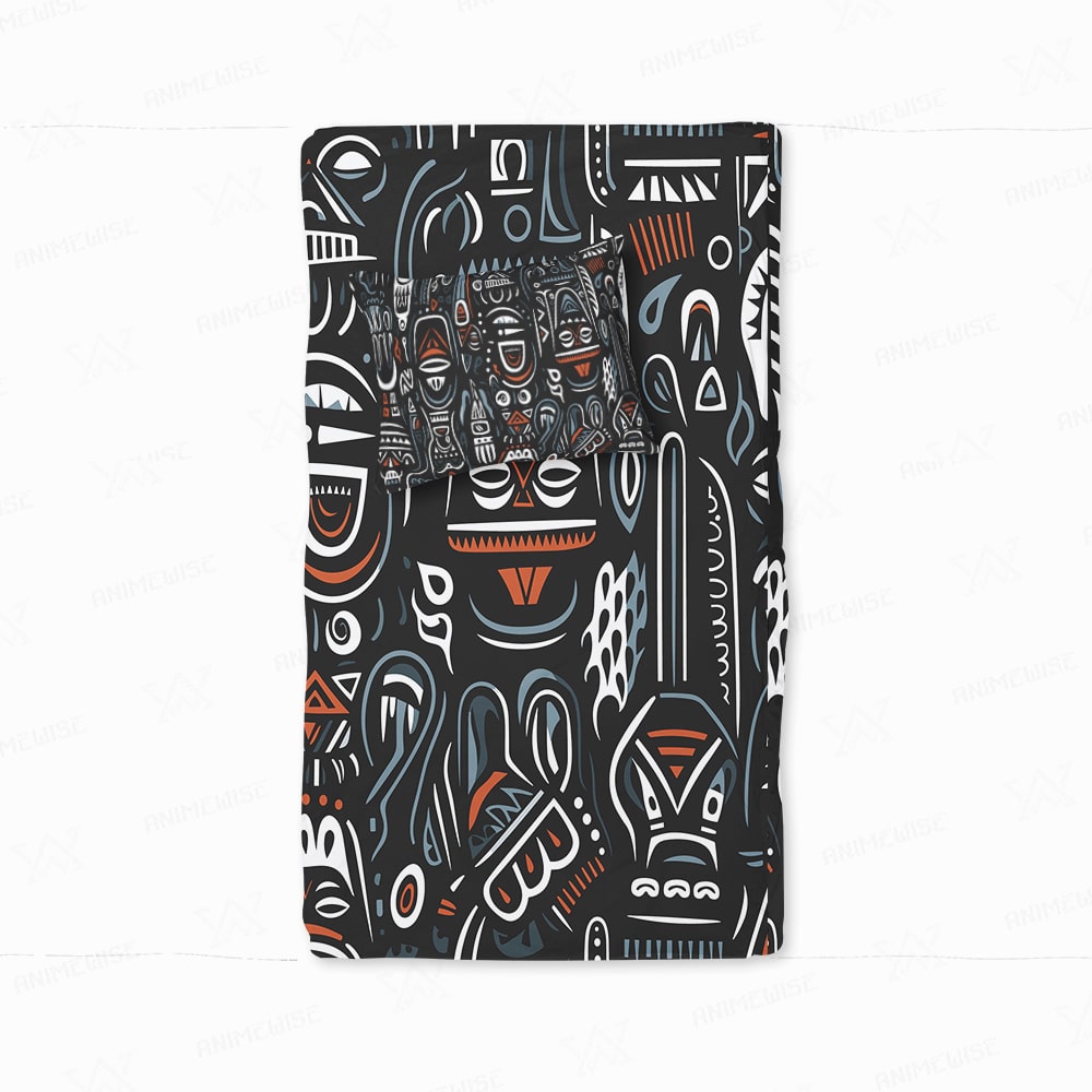 African Ivorian Ethnic Pattern Duvet Cover Bedding