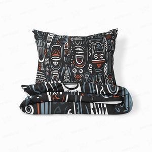African Ivorian Ethnic Pattern Duvet Cover Bedding
