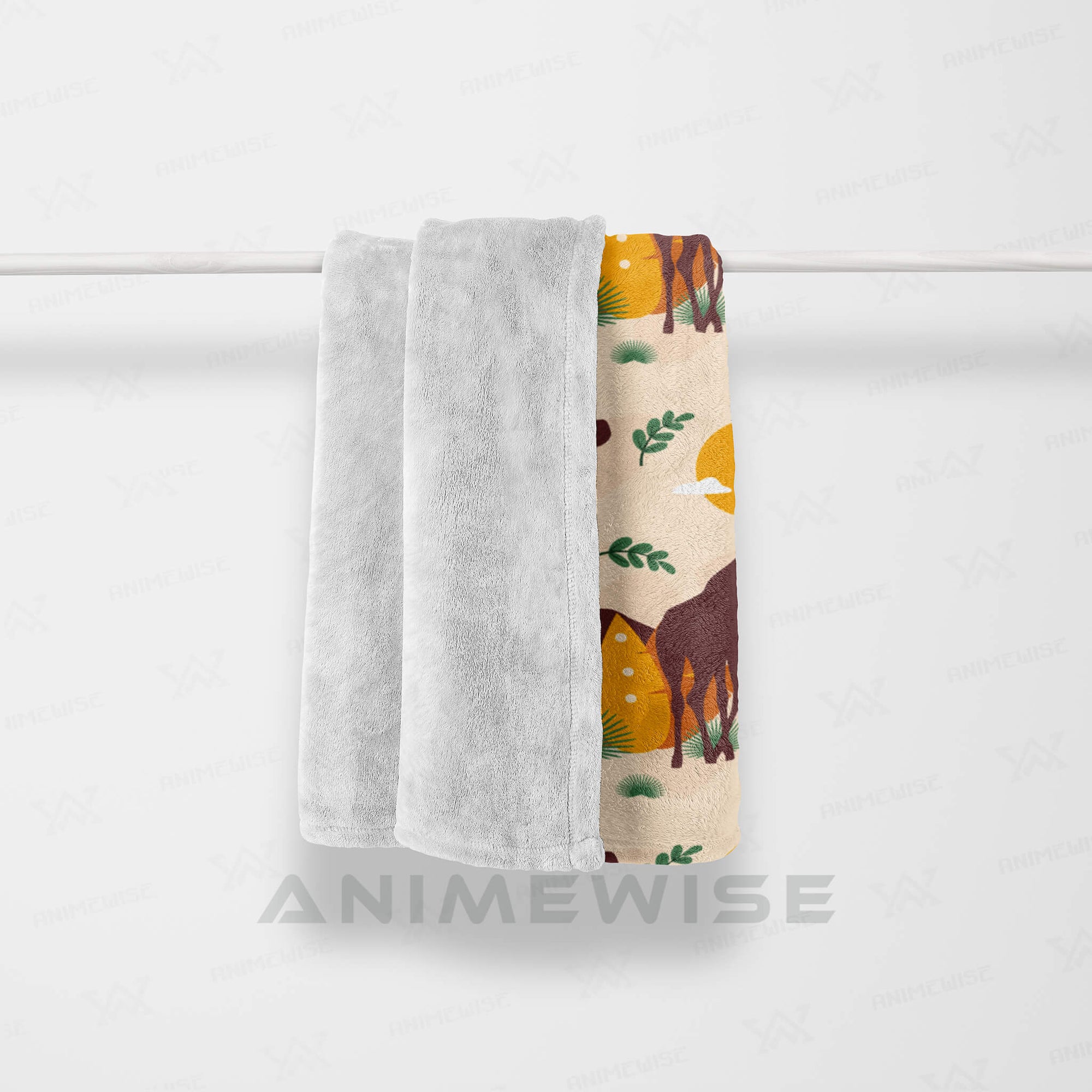 African Jungle Pattern Blanket