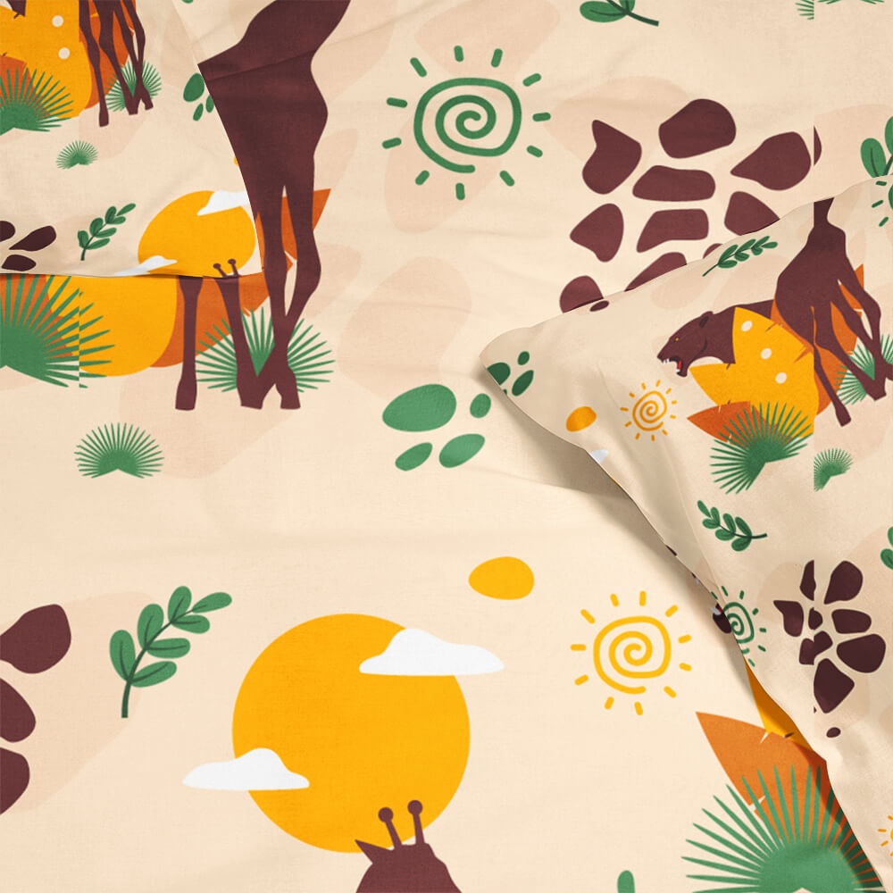 African Jungle Pattern Duvet Cover Bedding
