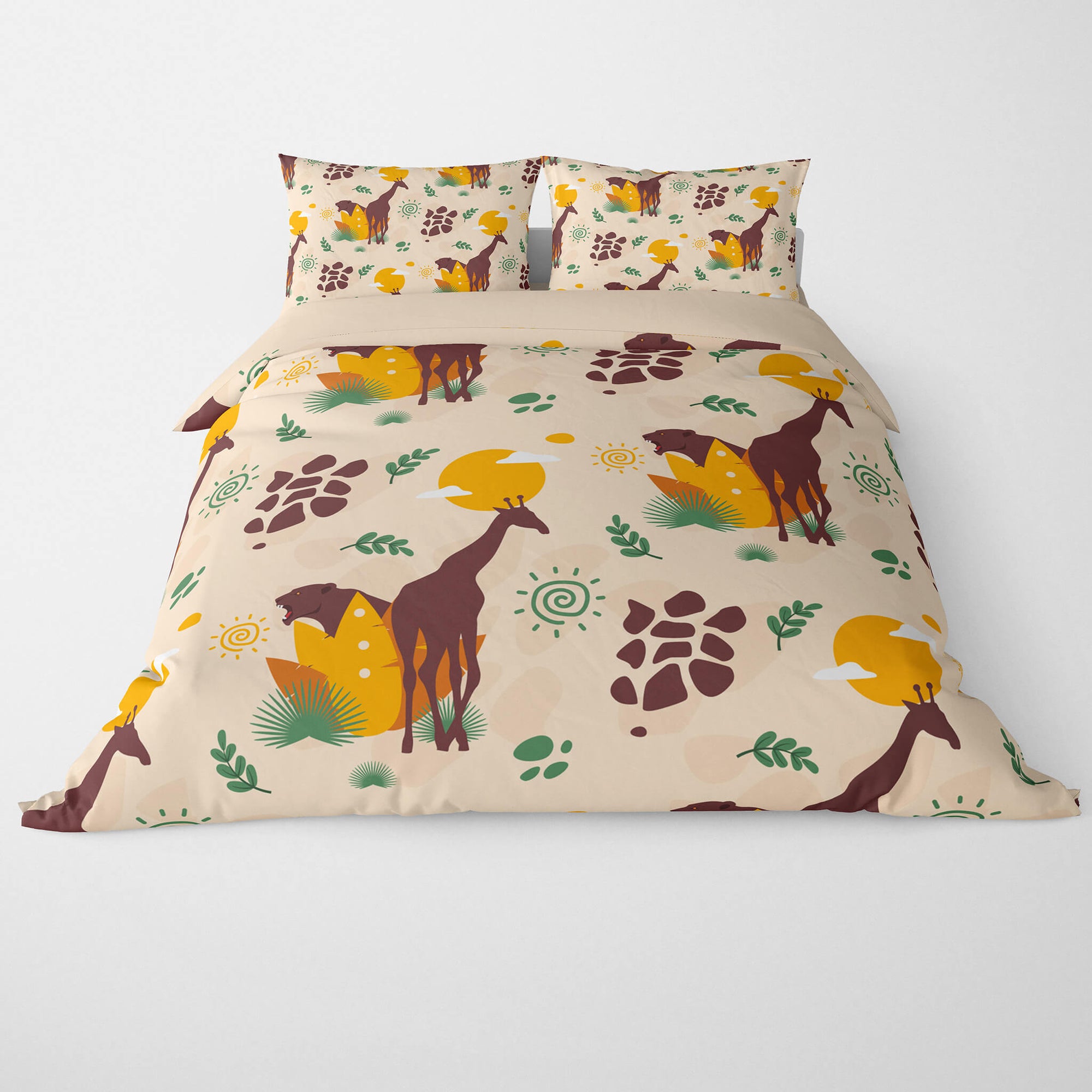 African Jungle Pattern Duvet Cover Bedding