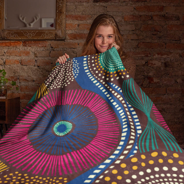 African Tribal Ornamental Pattern Blanket