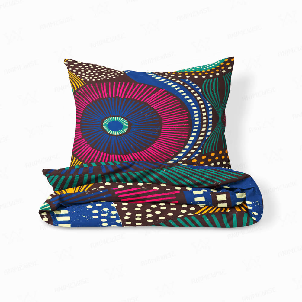 African Tribal Ornamental Pattern Comforter Set Bedding