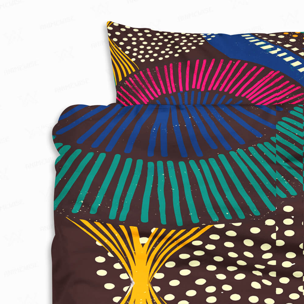 African Tribal Ornamental Pattern Comforter Set Bedding