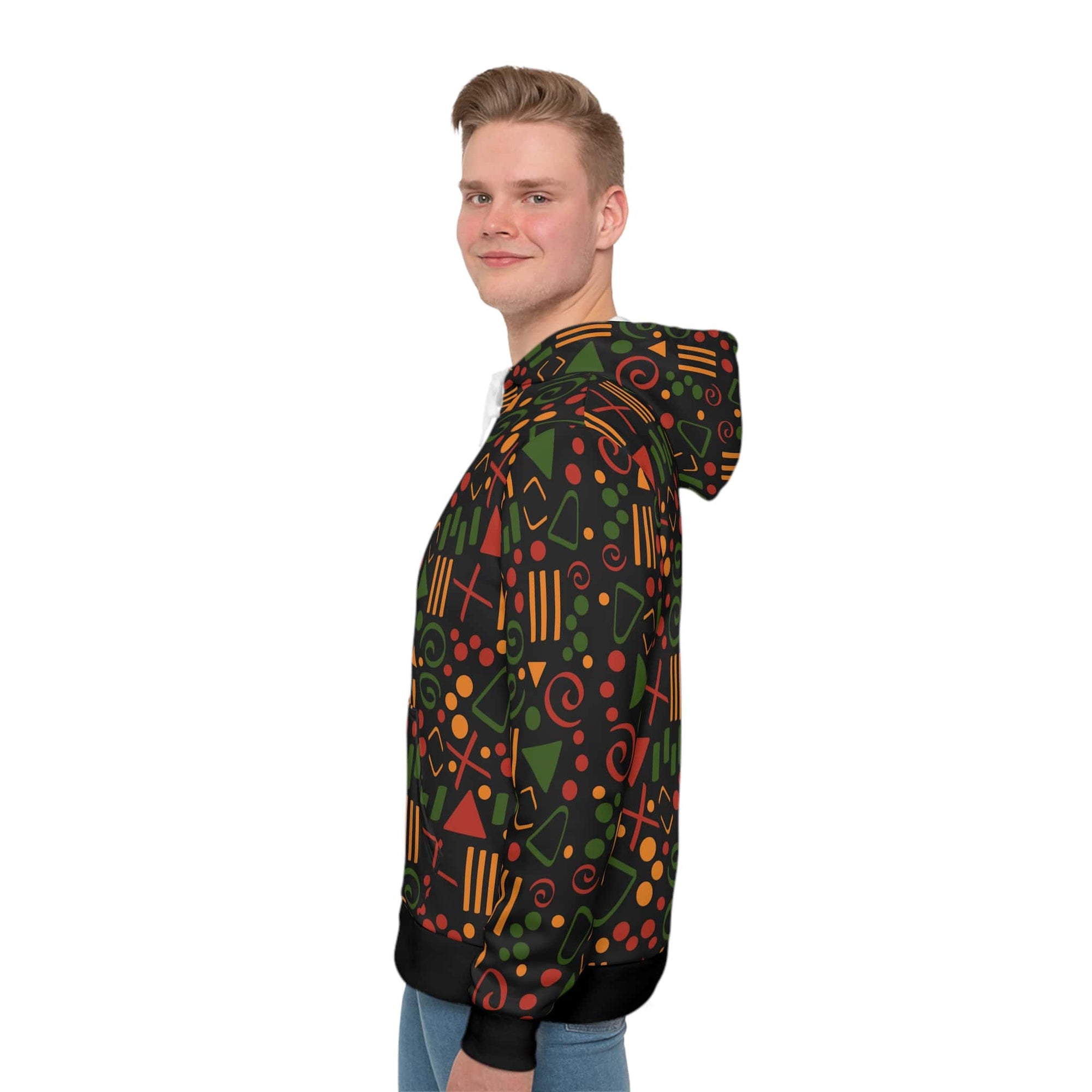 Afro Abstract Art Pattern Pullover Hoodie